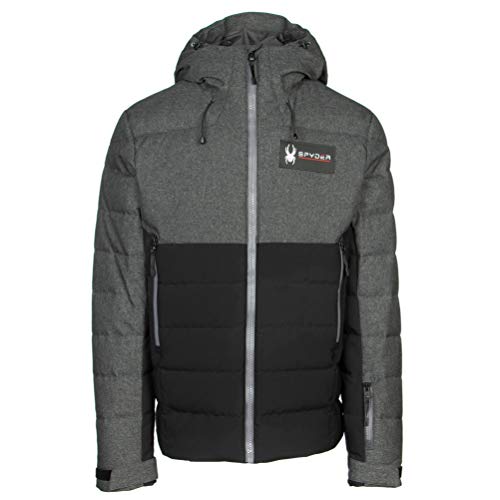 Spyder Active Sports Men's U.S. Ski Team Rocket GORE-TEX Infinium Down Jacket, Black, Small