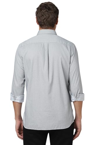Image of Van Heusen Casual Printed Shirt for Men| Premium Cotton| Full Sleeves| Slim Fit |Breathable Fabric