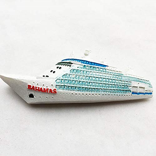 Imán decorativo 3D barco crucero Bahamas miniatura 1