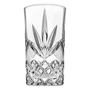 Godinger Highball Glasses Tall Drinking Glasses for Water Juice Cocktails Beer or Wine Set of 4