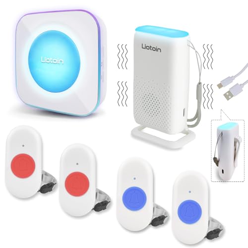 LIOTOIN Wireless Caregiver Pager System with Buttons
