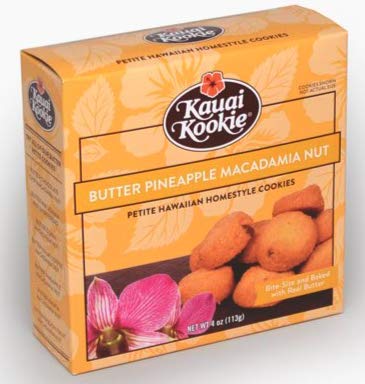 Pineapple Macadamia Butter Cookies 4 oz by Kauai Kookie