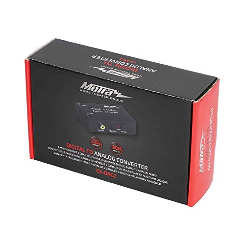 Metra CS-DAC2 Digital TOSLINK/Optical SPDIF to RCA Audio Converter - Thumbnail 3
