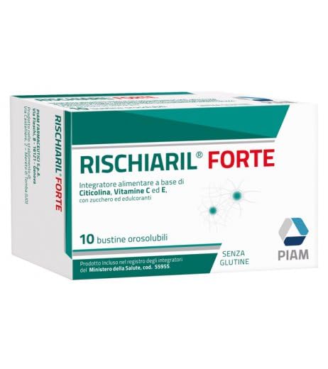 3 confezioni di RISCHIARIL FORTE 10bustine - Integratore alimentare a base di a base di colina, vitamina C e vitamina E