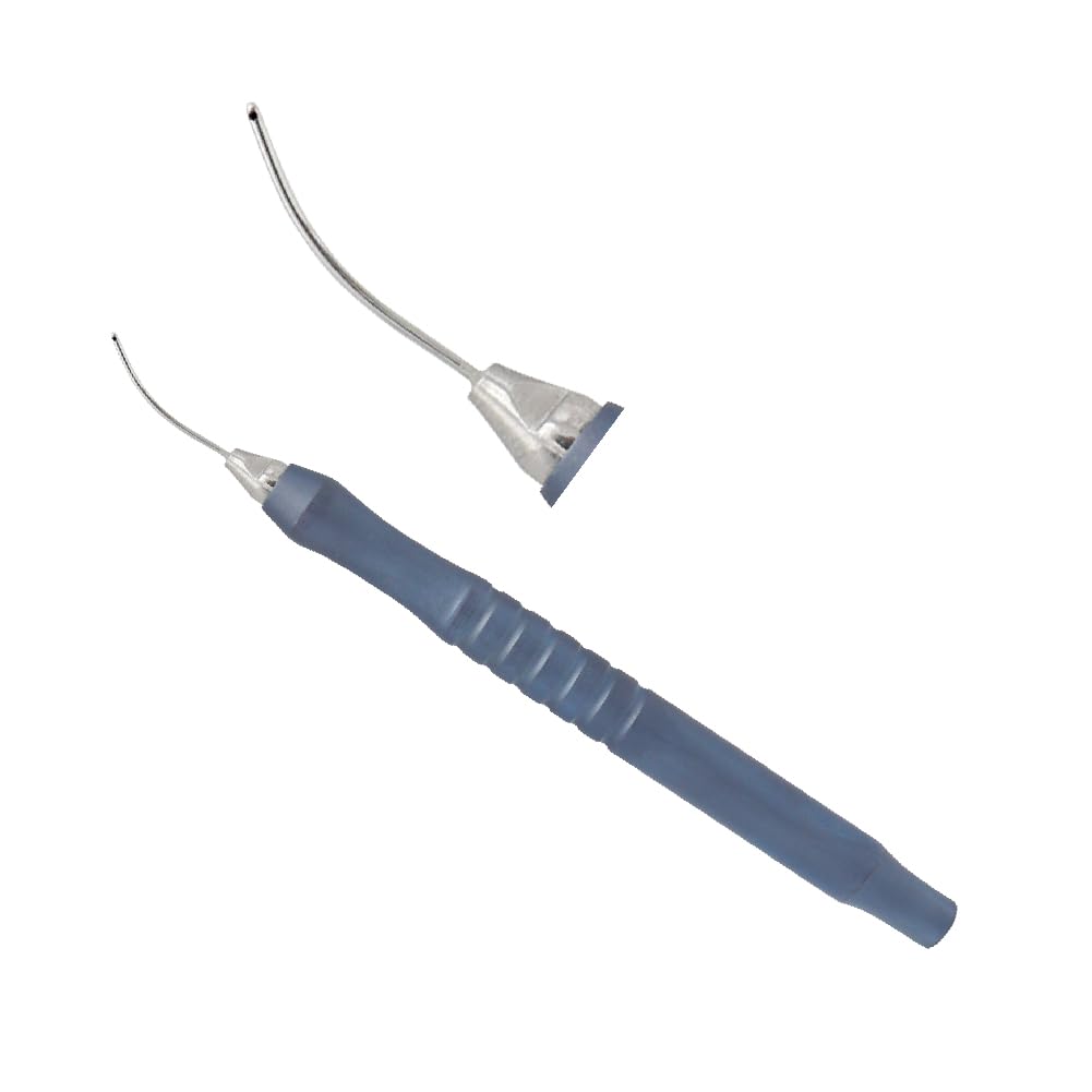 Stellmacher Ophthalmic Cannula Handpieces, 23G Titanium Simulation Instruments, Conical Tip Design, Single & Dual Port Options, 11 cm Length, Educational Use Only (Irrigating Cannula)