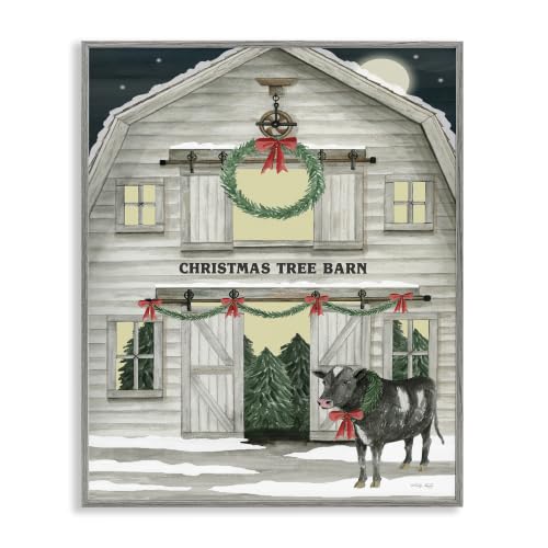 Christmas Tree Barn Countryside, 16 x 20 Inch Framed Giclée Print