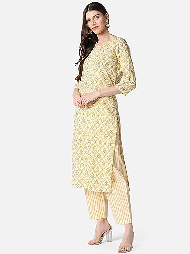 Image of Vaamsi Women's Cotton Palazzo and Dupatta Set