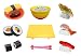 Liberty Imports Pretend Play Cooking Cutting Foods Set | Kitchen Fun Cuttable Food Toys | Early Development Educational Gift for 2, 3, 4, 5, 6 Year Old Kids, Boys, Girls (Sushi)
