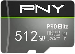 PNY 512GB Premier-X Class 10 U3 V30 microSDXC Flash Memory Card, Micro SSD Card 512gb