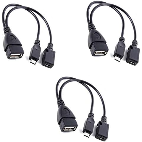 [3 Pack] TV xStream USB Port Adapter, Micro OTG Cable and Power - Compatible with Streaming Sticks, Media Devices, Rii and Logitech Keyboards, and Nintendo Switch, SNES, NES Classic Cover