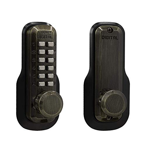 Lockey USA M230AB Mechanical Keyless Deadlocking Latch in Antique Bronze