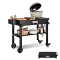 KYBOLT Grill Cart for Blackstone Griddle, Portable Outdoor Grill Table, Foldable Cart Table with Wheels?Griddle Stand Fit 17 Inch Or 22 Inch