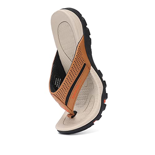 Image of Men's Flip-Flops, Thongs Sandals Durable Comfort Slippers for Beach