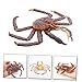Imagen de FRCOLOR de Cangrejo de Plástico Simulado Juguete Infantil de Animales Adorno Compacto y Decorativo para Escritorio Material Seguro y Duradero