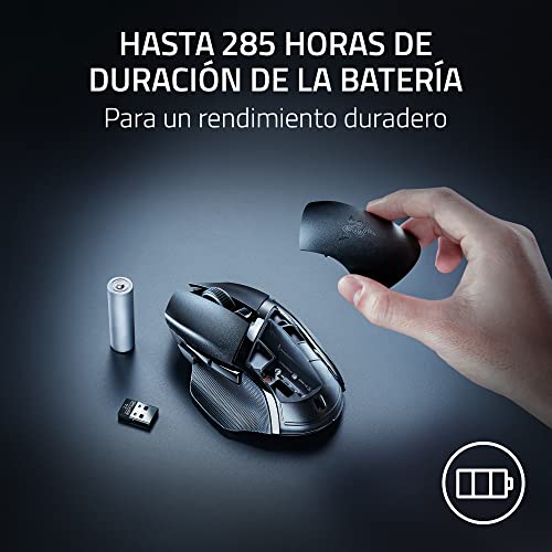 Miniatura 5 de Razer Basilisk V3 X HyperSpeed - Mouse da gioco Wireless personalizzabile (Forma ergonomica con 9 controlli personalizzabili, HyperSpeed Wireless, Bluetooth, Sensore Ottico avanzato 5G 18K) Nero