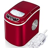 Múltiples usos: la máquina de cubitos de hielo viene con una cesta de hielo extraíble y una cuchara para helado. Es ideal para preparar café helado, bebidas, cócteles o batidos, enfriar botellas de vino o champán, enfriar mariscos en un refrigerador o para uso de emergencia. Una opción ideal para bares, cafeterías, casas, oficinas, etc.