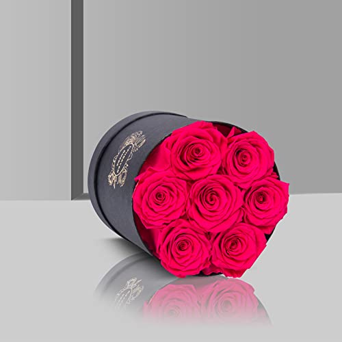 Uforever Roses Preserved Roses In A Box Mothers Day Rose Valentines Day Gifts For Her, Real Roses That Last A Year And More, Christmas Day, Birthday Day (Radiant Pink) #TOP1