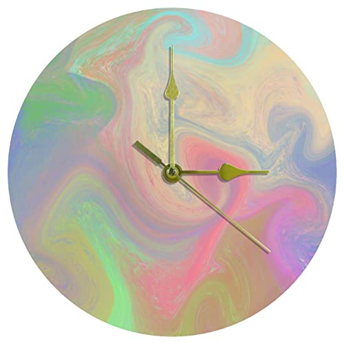 Horloge murale abstraite colorée idée cadeau déco pour la maison - 2