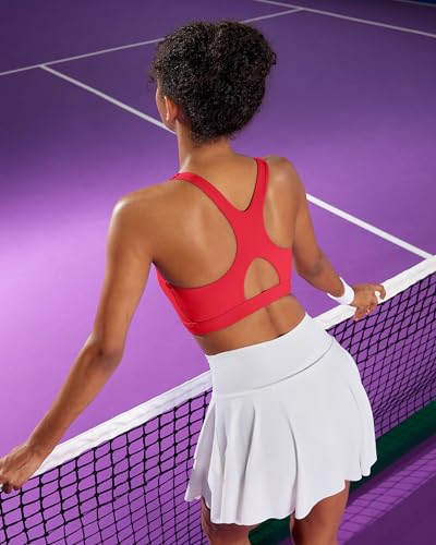 Image of RUNNING GIRL Sports Bras for Women High Support,Racerback Supportive Molded Cup Sports Bra with Sewn in Pads