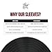 Resealable Record Outer Sleeves, Crystal Clear Premium Vinyl Record Sleeves | 12.75