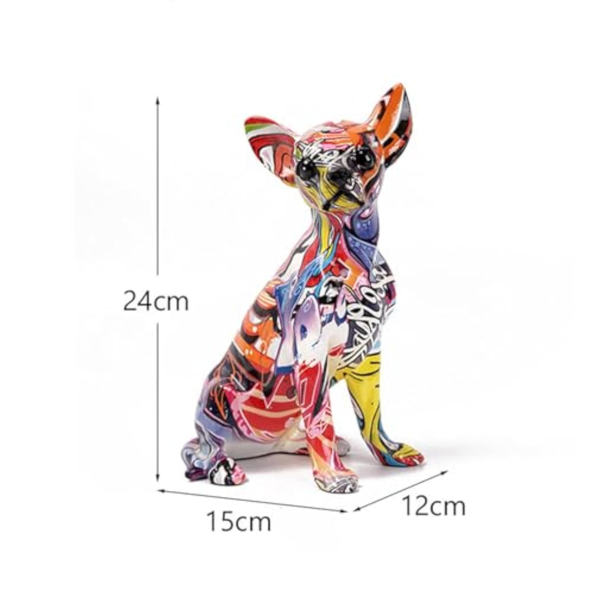 Comfortable Bedside Cushion Colorful Dog Statue