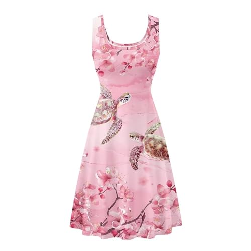 Image of TOADDITDO Womens Summer Sleeveless Tank Dress with 2 Side Pockets XS-4XL Plus Size