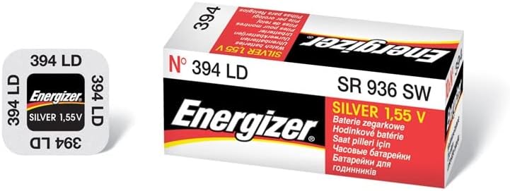Energizer E394/380 Batteries, Pack of 5