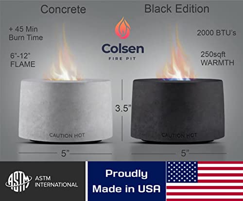 Colsen Tabletop Ethanol Fireplace Indoor Outdoor Fire Pit Portable Fire Concrete Bowl Pot Fireplace #TOP1
