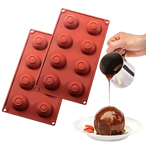 Moldes para Chocolate,Molde de gelatina de 8 cavidades - Molde DIY de silicone, moldes de cozimento
