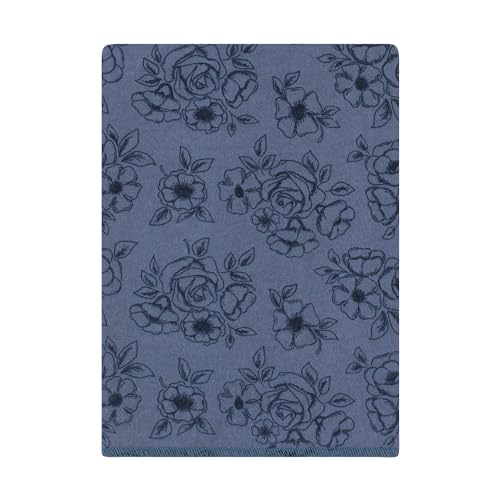 Image of Hudson Baby Unisex Baby Cotton Poly Flannel Burp Cloths Bundle, Dusty Rose Floral, One Size