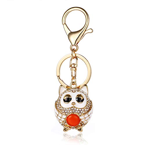 Preisvergleich Produktbild GMTEXTILES Owl Crystal Charm Geldbörse Handtasche Auto Schlüsselschlüsselring