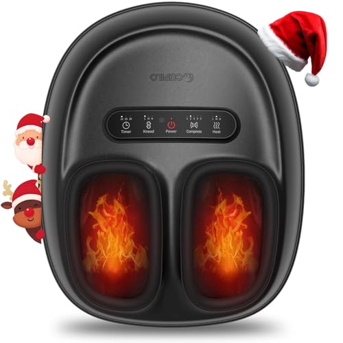 CuPiLo Foot Massager with Heat, Shiatsu Feet Massager for Plantar Fasciitis Relief, Adjustable...