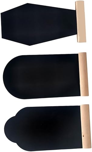 COOPHYA 3pcs Wooden Tombstone Decoration Black Wedding Decor Desktop Stand Woodsy Decor Table Numbers Chalkboard Kids Painting Board Wedding