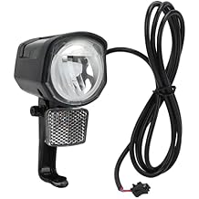 Electric Bike Front Light, 12V 24V 36V 48V 72V LED Ebikes Lighting SM Plug 2 Pin Water Proof Electric Dirt Bike Front Light Road Bikes Led Headlight