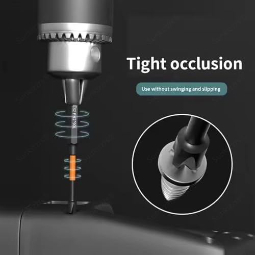Image of Sunkizzrs 7-Pcs TS2 Alloy Steel Magnetic Phillips Screwdriver Drill Bits Set-PH2 Cross Screw Driver 1 /4 Inch Hex Shank with Extension Rod Anti-Slip & WaterProof for Power & Impact Drivers