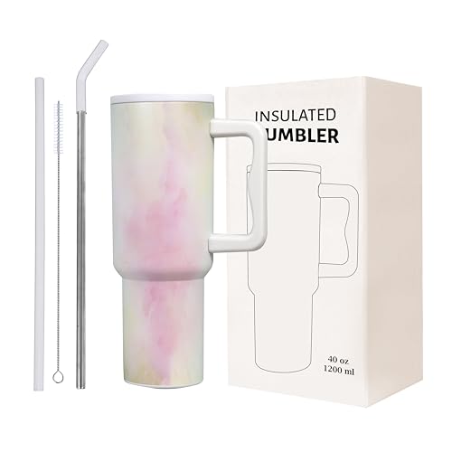 Image of Stainless Steel 1200 ml Vacuum Tumbler with Lid & Straw - Double‑Wall Insulated Cup for Travel, Gym & Office - Keeps Beverages Hot or Cold - 1.2 L Capacity (Skin Multi)