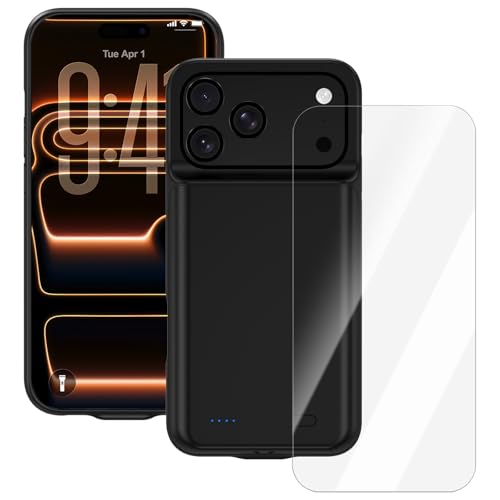 Indicatore LED intelligente: questa custodia di ricarica per iPhone 17 Pro è dotata di un indicatore LED intelligente, che consente di controllare la carica residua della batteria premendo un pulsante, assicurandoti di poter ricaricare prontamente prima di uscire. Premendo il pulsante una volta si apre il vano batteria, mentre la doppia pressione lo chiude.
