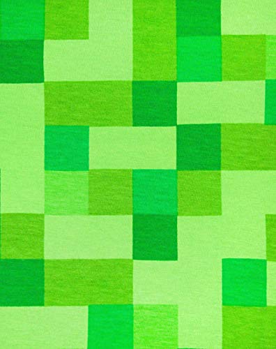 Minecraft All Over Creeper Boy's Green Short Sleeve Kids T-Shirt (3-4 Years)3