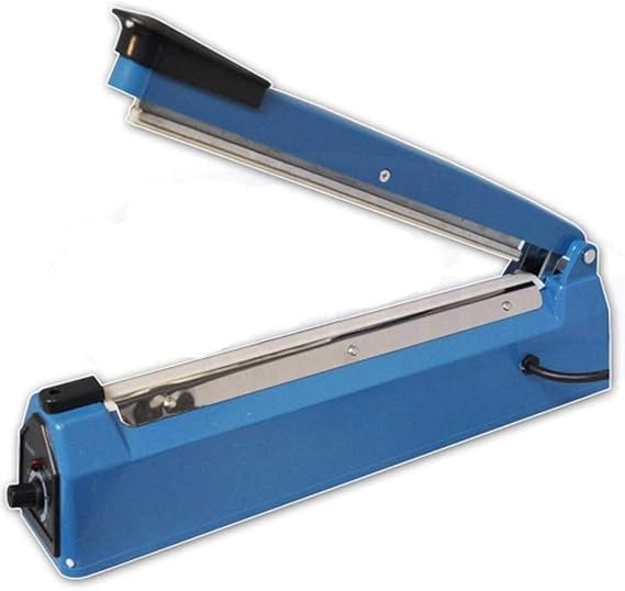 SQUADO Sigillatrice Termica per Sacchetti, 200 mm, Macchina Sigillante A Caldo, Blu