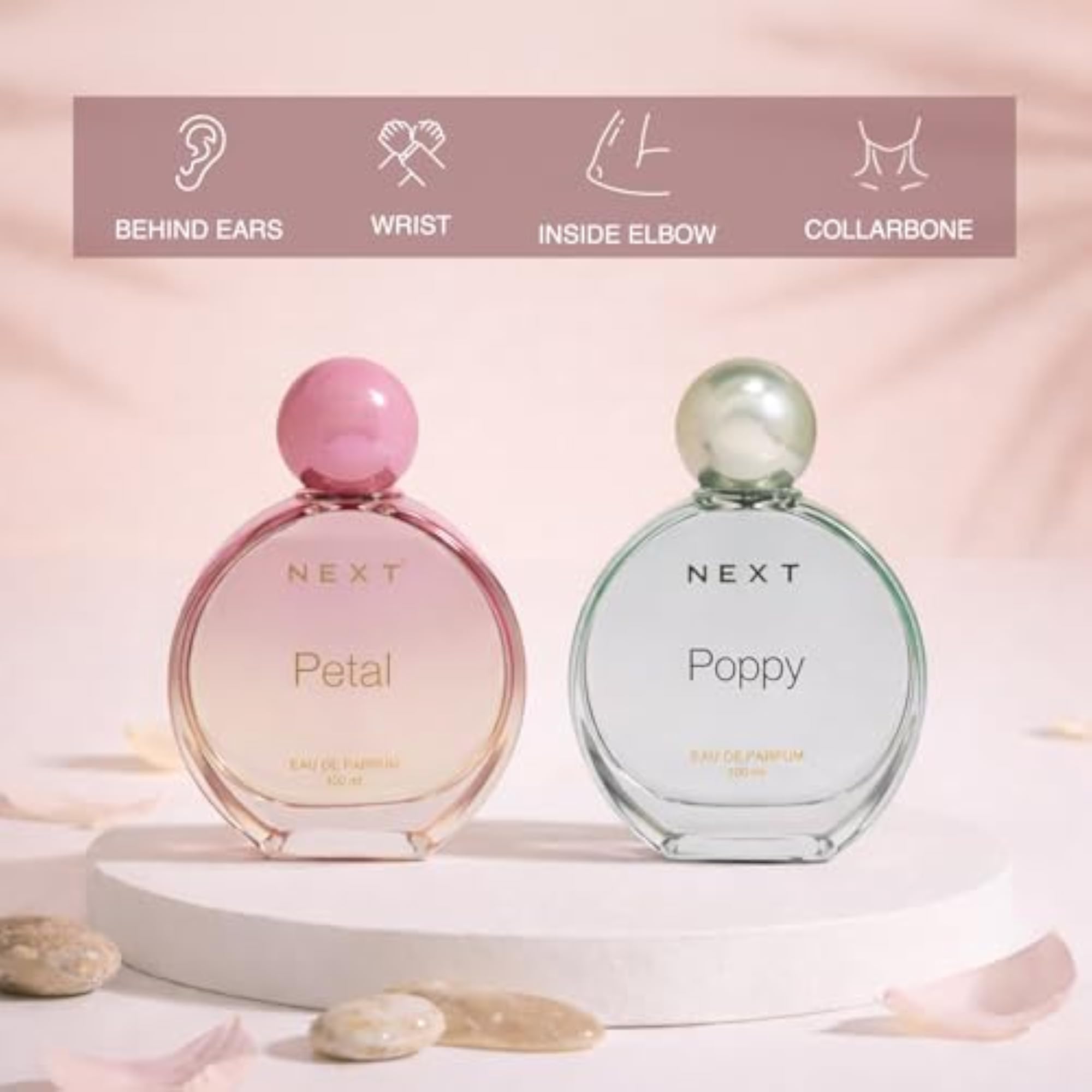 Petal & Poppy Perfume Combo 100ml Each, Floral Gift