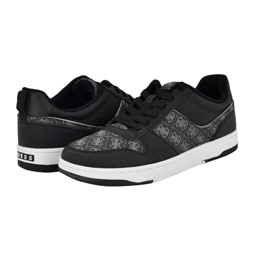 Guess Men's Tryon Sneaker, Black/Silver Logo Multi 003, 10 by GUESS - Used condition - Image 6