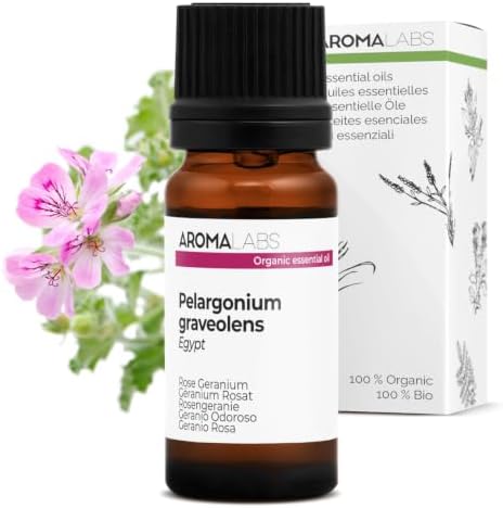 Geranio Rosado BIO (Pelargonium graveolens - Egipto) - 10 mL - Ac...