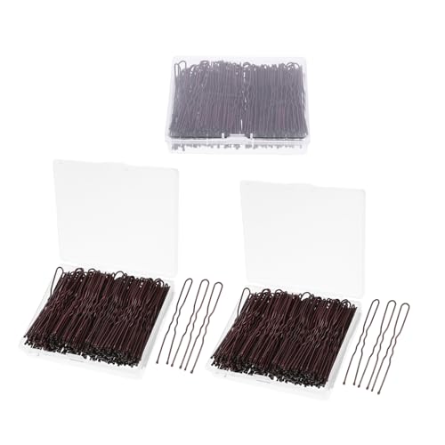 Épingles à chignon ondulées robustes avec bouts ronds de protection boîte 600