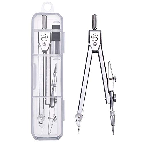 drawing compass and 6 inch protractor student geometry math set