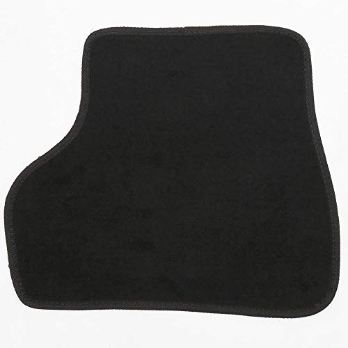 Kit de 5 peças, Tapete Carpete, Flash Acessórios, 207 Preto (05 Peças)