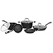 Starfrit The Rock 8 Piece Set with Bakelite Handles, Dark Gray