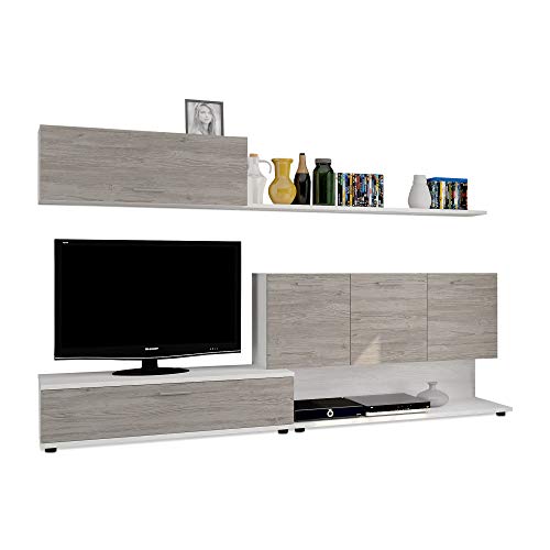 HomeSouth - Mueble de Comedor, Salon Modelo Aga, Acabado Color Andersen Pino y Gris, Medidas: 250 x 36,9 cm de Fondo Cover