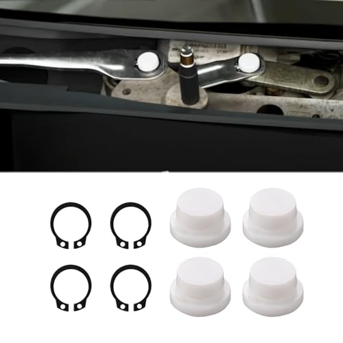 OICCTBF Windshield Wiper Linkage Bushing Repair Set,Car Wiper Motor Linkage Plastic Bushes and Circlips Assortment Kit for Audi Q7 2006-2022