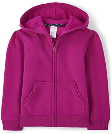 Gymboree Girls and Toddler Long Sleeve Zip Up Hoodie Sweatshirt, Magic Magenta, 6 (3030585)