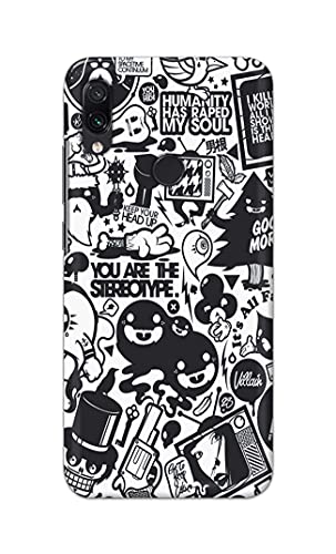 Image of Printed Hard Back Cover Case for Mi Redmi Note 7 | Mi Redmi Note 7 Pro | Mi Redmi Note 7S Back Cover (Mixed Cartoon) -702